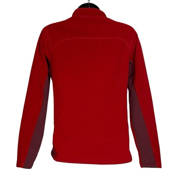 Haglofs Fleece Jacket Womens XS Polartec Red Full Zip High Neck Gorpcore Hiking - Picture 4 of 16